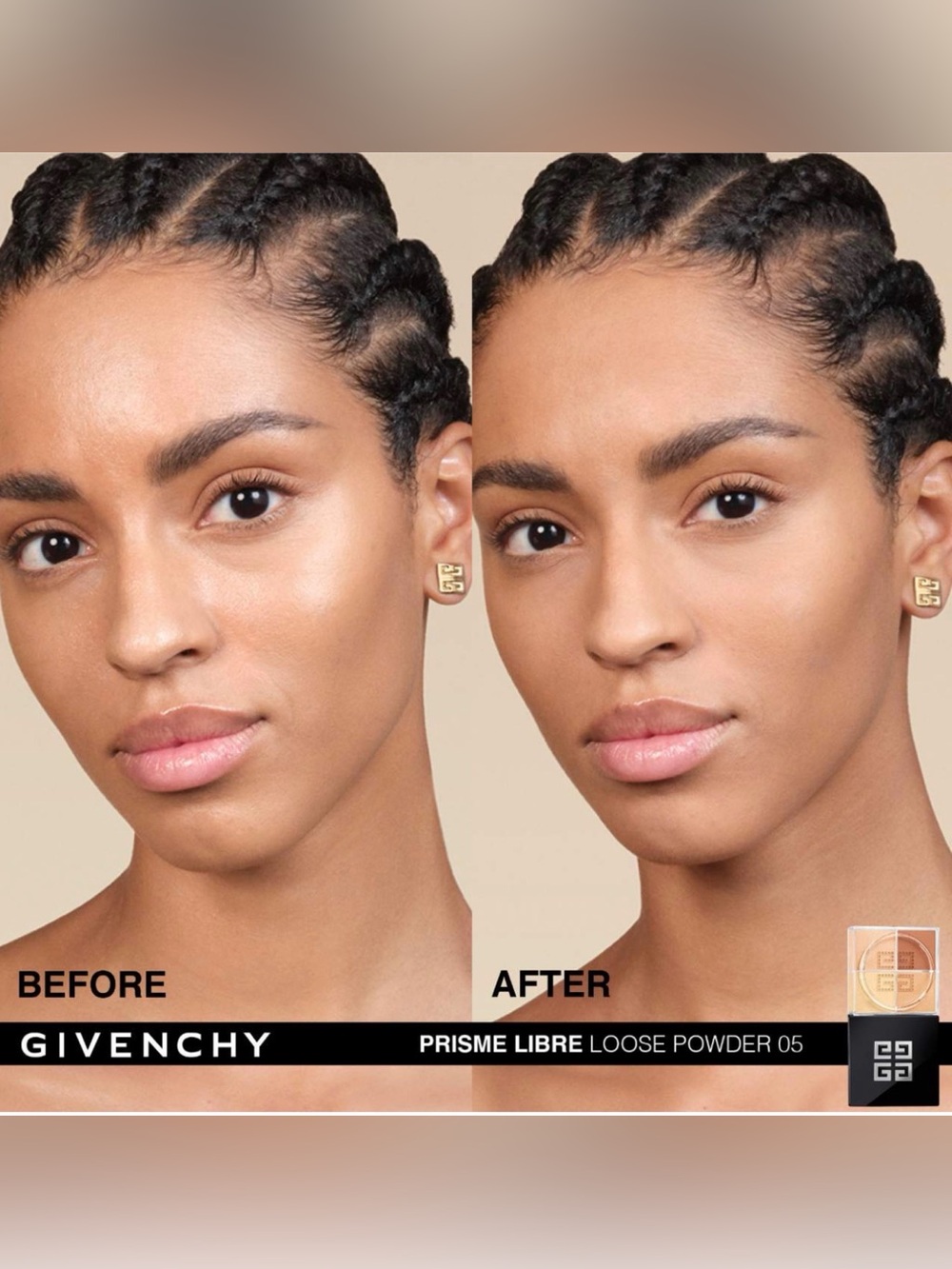 Givenchy Prisme Libre 4 in 1 MatteLoose Powder Shade 5, 24Hr Shine Control NWT - Picture 4 of 9